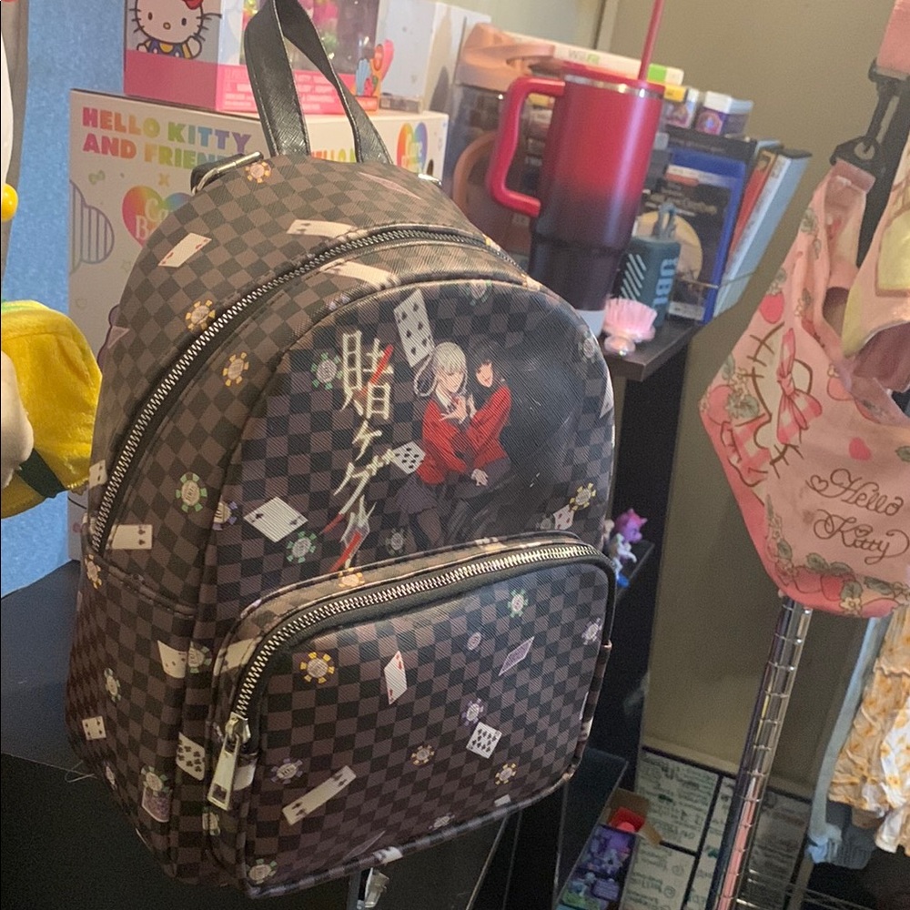 Kakegurui Yameko Kirari checkered mini backpack